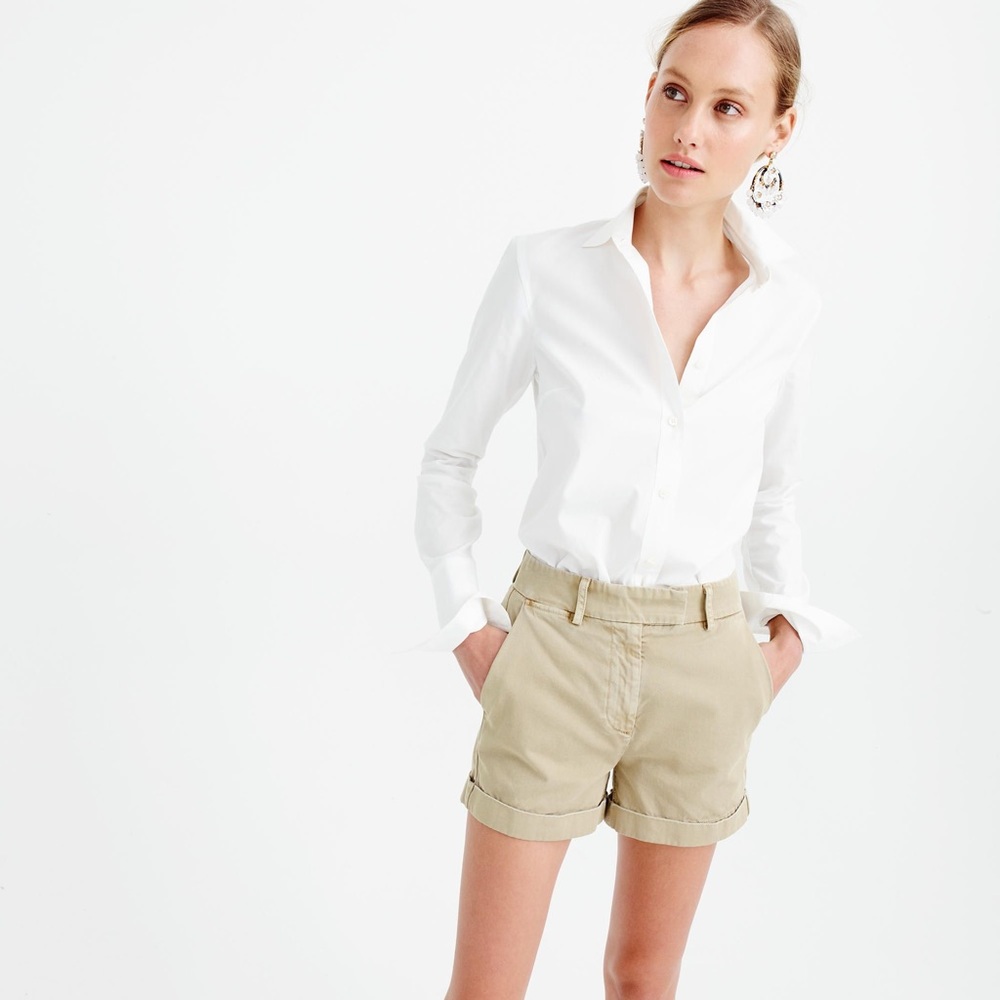 J.Crew High Rise Cotton Rayner Chino Short